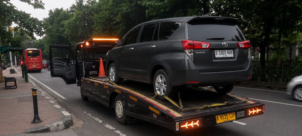 Jasa Kirim Mobil via Single Towing NussaTrans